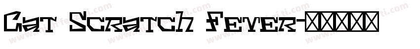 Cat Scratch Fever字体转换